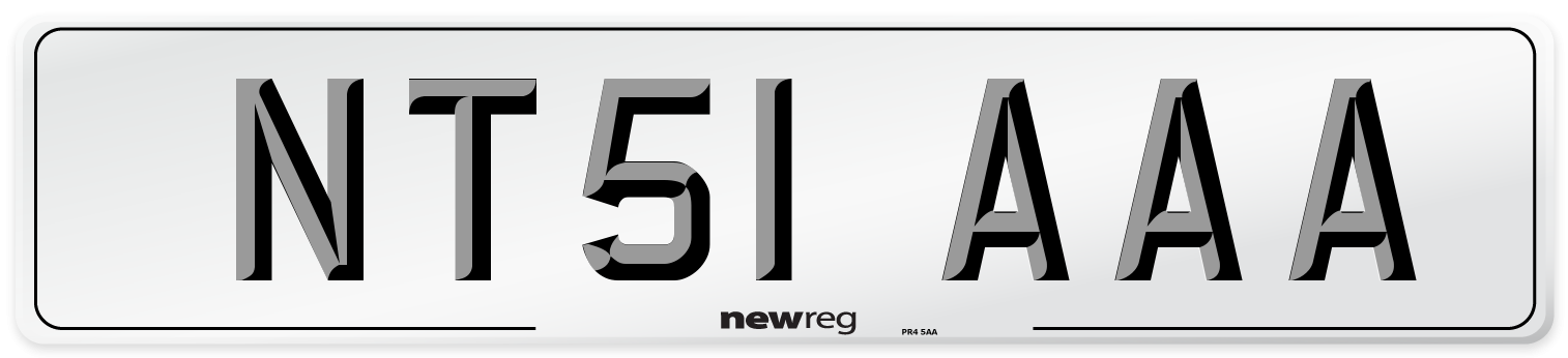 NT51 AAA Number Plate from New Reg